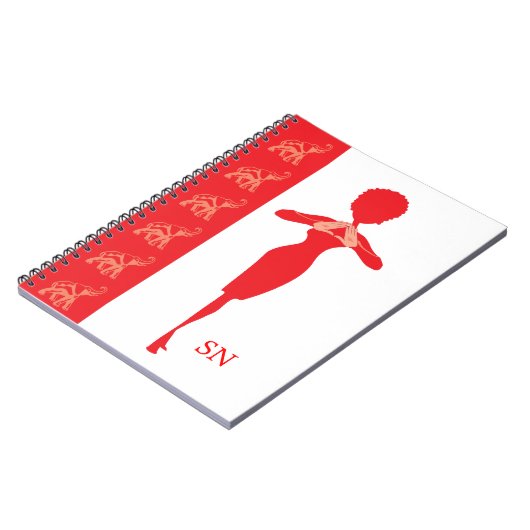 Gewundenes Anmerkungsbuch der Diva Notizblock (Linke Seite)