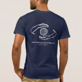 Gewundenes Chi-T-Shirt - Blau T-Shirt (Rückseite)