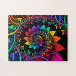 Gewundenes es-gehend des Fraktals Puzzle