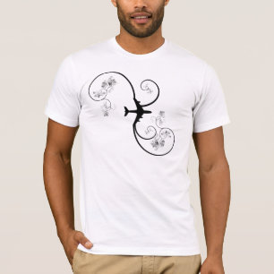 Gewundenes Flugzeug T-Shirt