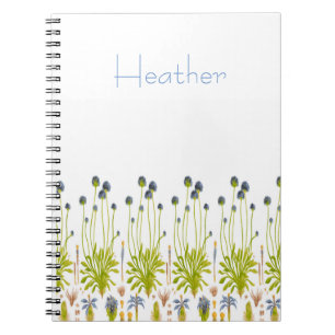 Gewundenes mit Blumennotizbuch - personifizieren Notizblock