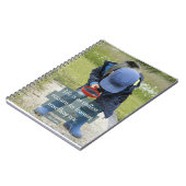 Gewundenes Notizbuch 6,5" x8.75 ", das lernt" " Notizblock (Linke Seite)