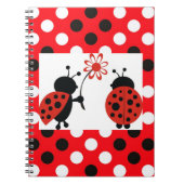 Gewundenes Notizbuch Damen-Bugs Notizblock (Vorderseite)