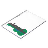 Gewundenes Notizbuch Notizblock (Linke Seite)