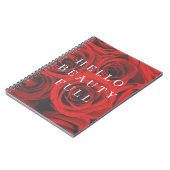 Gewundenes Notizbuch Notizblock (Linke Seite)