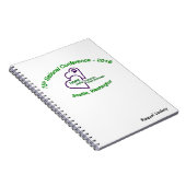 Gewundenes Notizbuch Notizblock (Rechte Seite)