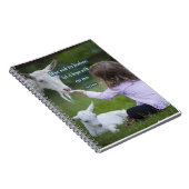 Gewundenes Notizbuch-"Wunsch für Güte" 6,5" x8.75 Notizblock (Rechte Seite)