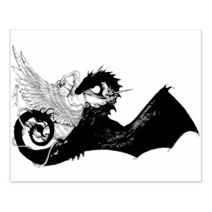 Gewundenes Pony-Pferd Einhorn-Drache-Pegasus Gummistempel