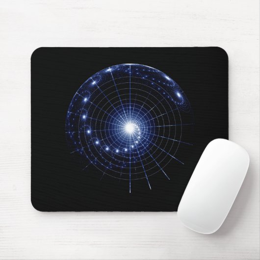 Gewundenes Universum, eingebildetes Stern-Diagramm Mousepad (Mit Mouse)