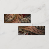 Gewürz-Drehungs-Fraktal-Visitenkarte Mini Visitenkarte (Vorne/Hinten)