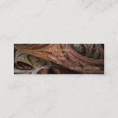 Gewürz-Drehungs-Fraktal-Visitenkarte Mini Visitenkarte (Rückseite)