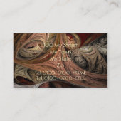 Gewürz-Drehungs-Fraktal-Visitenkarte Visitenkarte (Rückseite)