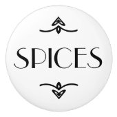 Gewürz-Fach Keramikknauf (Vorderseite)