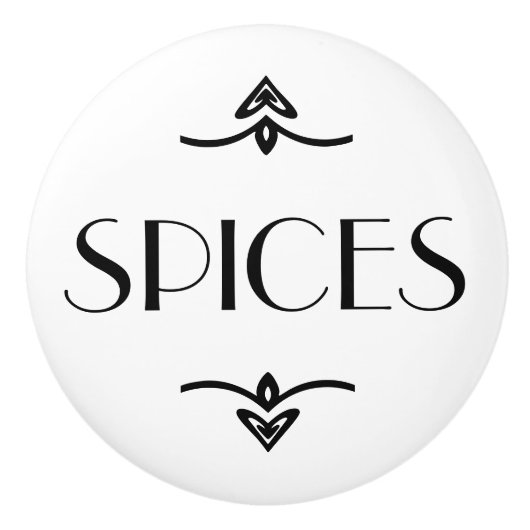 Gewürz-Fach Keramikknauf (Vorderseite)