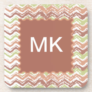 Gewürz-Gekritzel-Zickzack Zickzack Untersetzer