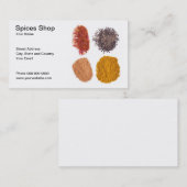 Gewürz-Geschäfts-Visitenkarte Visitenkarte (Vorne/Hinten)