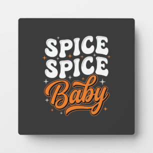 Gewürz Gewürz Baby Halloween Retro-Typografie-Desi Fotoplatte