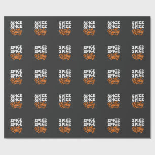 Gewürz Gewürz Baby Halloween Retro-Typografie-Desi Geschenkpapier