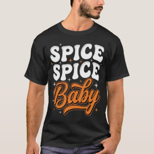 Gewürz Gewürz Baby Halloween Retro-Typografie-Desi T-Shirt