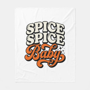 Gewürz Gewürz Baby Vintage Retro-Typografie-Shirt Fleecedecke