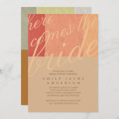 Gewürz ist Nice Typografy Brautparty Moderne Einladung (Vorne/Hinten)