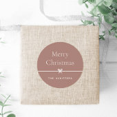 Gewürz | Modern Bow Einfache Weihnachtszeit Runder Aufkleber