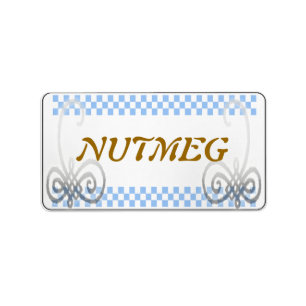 Gewürzaufkleberblau Adressaufkleber