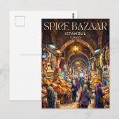 Gewürzbasar Türkei Postkarte (Vorne/Hinten)