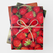 Gewürzbeere aus Rot, Birne und Orangenfrüchten Geschenkpapier Set (Beispiel)