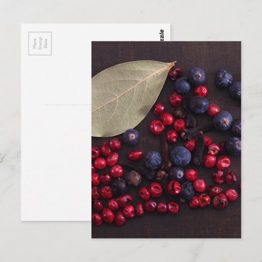 Gewürzbeeren Postkarte (Vorne/Hinten)