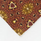 Gewürzbraun-Gelb-Masala-Muster Fleecedecke (Ecke)