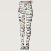 Gewürzchilllies-Chili-Muster Leggings (Vorderseite)
