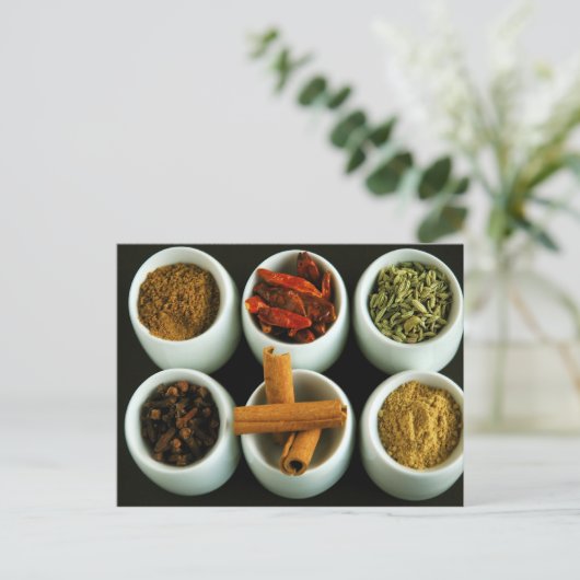 Gewürze 2 postkarte (Stehend Vorderseite)