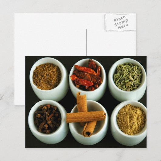 Gewürze 2 postkarte (Vorne/Hinten)