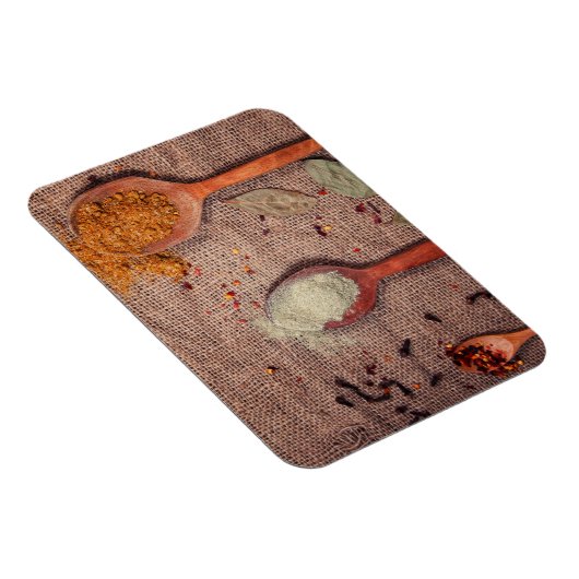 Gewürze auf Löffeln Magnet (Rechte Seite)