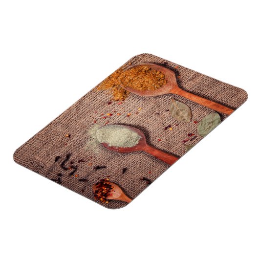 Gewürze auf Löffeln Magnet (Linke Seite)