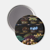 Gewürze des Nahen Ostens Magnet (Vorderseite/Rückseite)
