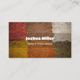 Gewürze für gemischte Kräuter Visitenkarte