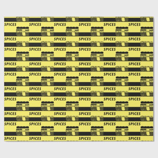 Gewürze Geschenkpapier (Flach)