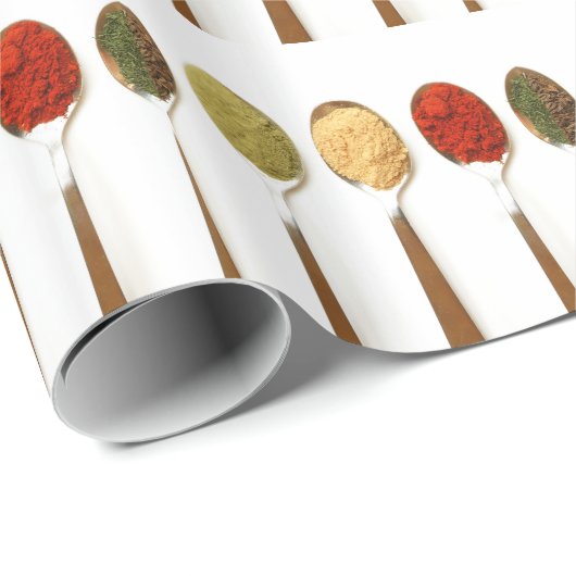 Gewürze Geschenkpapier (Rolleneckpunkt)