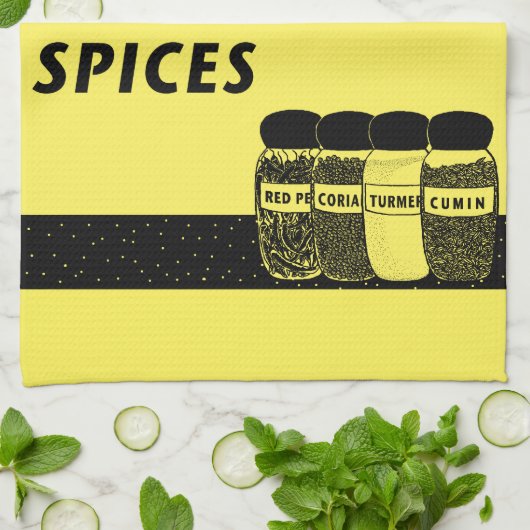 Gewürze Geschirrtuch (Gefaltet)