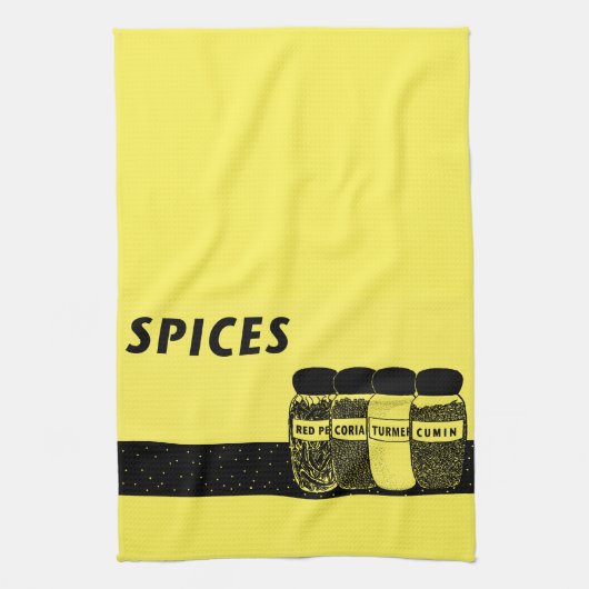 Gewürze Geschirrtuch (Vertikal)