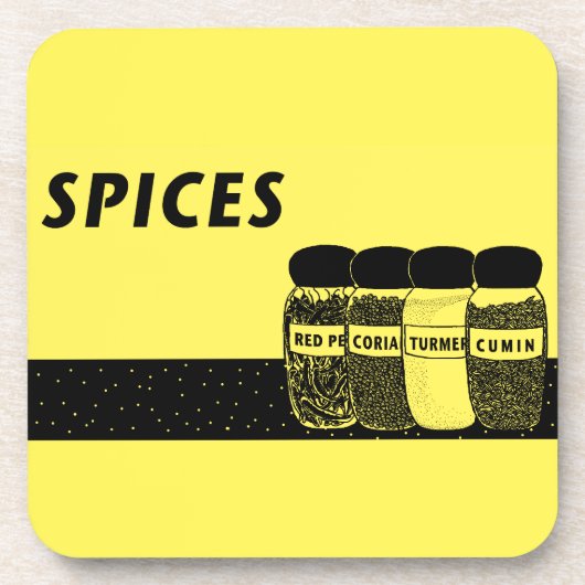 Gewürze Getränkeuntersetzer (Vorderseite)