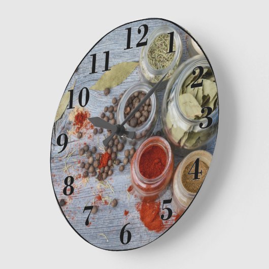 Gewürze Große Wanduhr (Winkel)