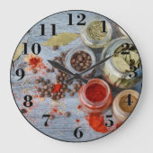 Gewürze Große Wanduhr (Vorderseite)