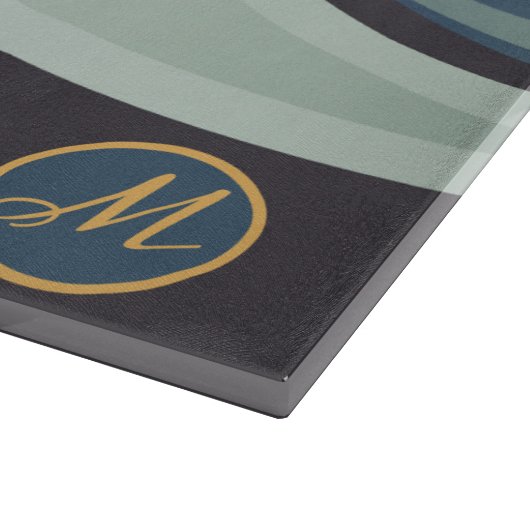 Gewürze Holzspange mit Gewürzmonogramm Schneidebrett (Ecke)