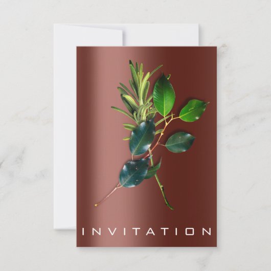 Gewürze Italienischer Koch Abendessen Nachhaltigke Einladung (Vorderseite)