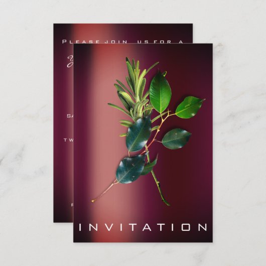 Gewürze Italienischer Koch Abendessen Nachhaltigke Einladung (Vorne/Hinten)