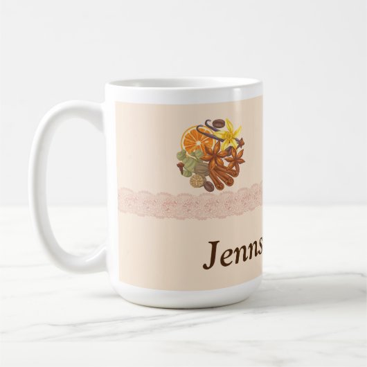 Gewürze, Jahreszeiten und Auszüge nach Maß Kaffeetasse (Links)