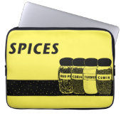 Gewürze Laptopschutzhülle (Vorderseite)